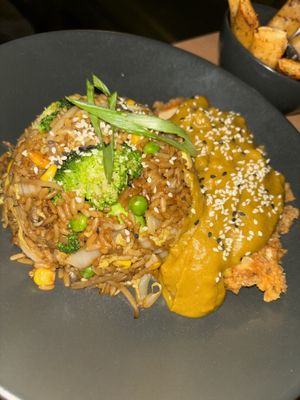 Curry chickn with fried rice   at Woo Tan Scran - Cloud Kitchen in Liverpool