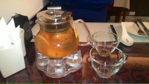 fruit tea at Samadhi Art & Cafe in Xiamen