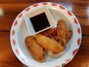 Starters/ Tempeh Koenjit at Asian Army in Madrid