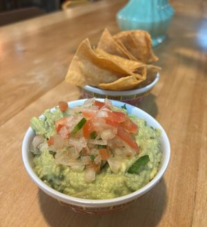 Guacamole with tortilla chips   at La Capital in Montreal