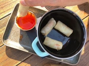 Vegan Loempias at Pier 7 in Vlissingen