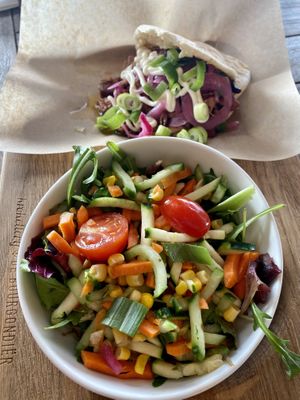 Pita jackfruit shoarma  at Pier 7 in Vlissingen