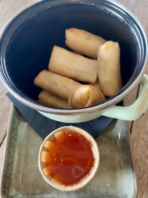 Mini loempia’s   at Pier 7 in Vlissingen