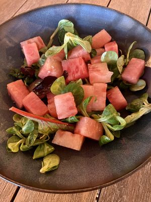 Watermelon salad  at Pier 7 in Vlissingen