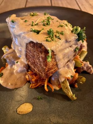 Redefine meat vegan steak  at Pier 7 in Vlissingen