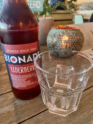Elderberry lemonade  at Pier 7 in Vlissingen