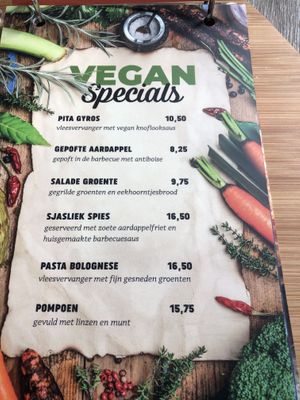 Die vegane Auswahl  at Pier 7 in Vlissingen
