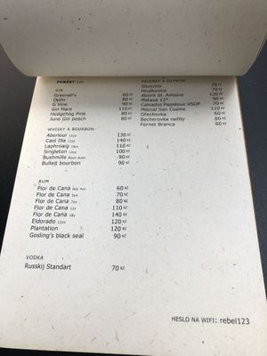 Drinks   at Rebelbean Vlněna in Brno