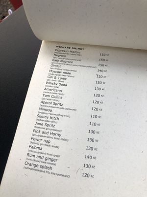 Cocktails   at Rebelbean Vlněna in Brno