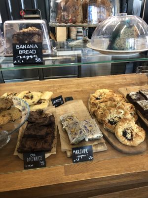 Clearly labeled vegan options   at Rebelbean Vlněna in Brno