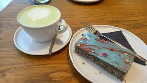 Delicilous but no chai latte at Rebelbean Vlněna in Brno