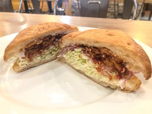 BBQ Tempeh at Lazy Cow in Hollywood