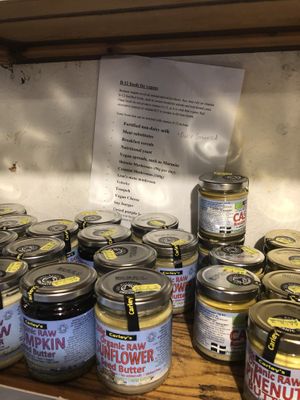 Seed butters! at Earth Foods in Bournemouth