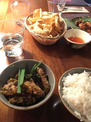  Vegan Oumph calamari 🦑  at Busaba - Westfield in West London