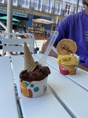   at Gelatopia in Porto