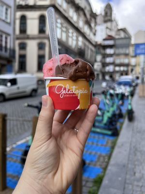   at Gelatopia in Porto