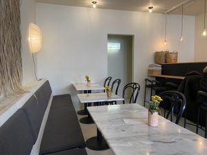 Inside (with toilet in the back) at Mica Coffeebar in Haarlem