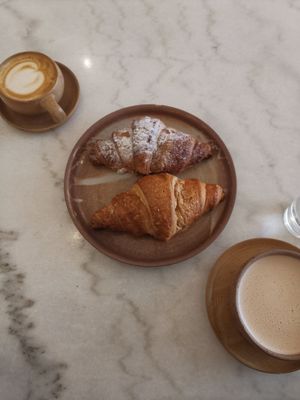Delicious vegan (almond) croissants at Mica Coffeebar in Haarlem