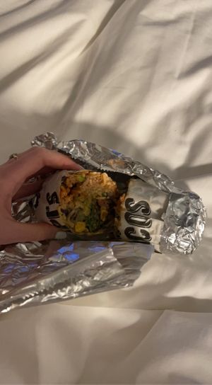 Delivered el vegan burrito   at Papi's Tacos in Central Singapore