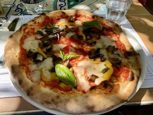Pizza Ortolana  at Pizzeria Donna Stella in Amalfi