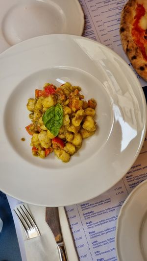 gnocchi with heavely nutty pesto at Pizzeria Donna Stella in Amalfi