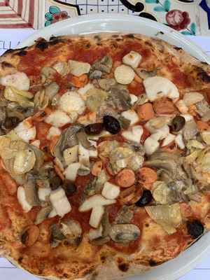   at Pizzeria Donna Stella in Amalfi