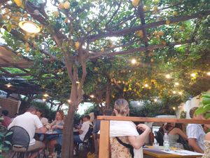 Cute restaurant interior at Pizzeria Donna Stella in Amalfi
