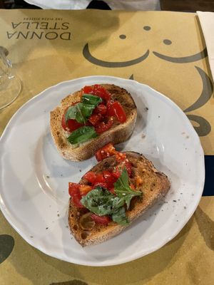 Bruschetta  at Pizzeria Donna Stella in Amalfi