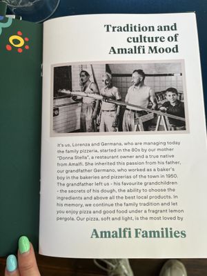 Menu  at Pizzeria Donna Stella in Amalfi