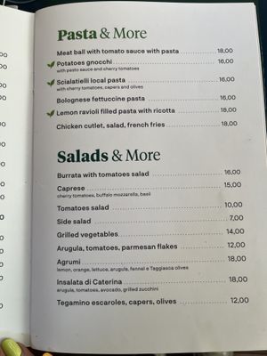 Menu  at Pizzeria Donna Stella in Amalfi