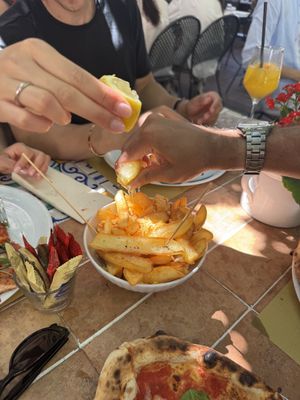 Lemon fries  at Pizzeria Donna Stella in Amalfi