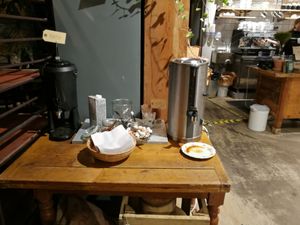 Coffee area at AB Småland in Malmo