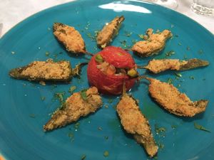 Antipasti at Baia dei Lombardi in Vieste