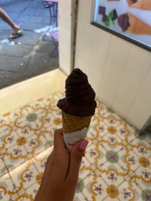 VEGAN DARK CHOCOLATE CONE at Raki in Sorrento