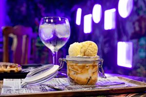 dessert at Lost World Restaurant in Lanzarote