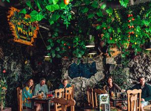 jungle at Lost World Restaurant in Lanzarote
