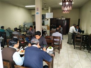 Dinning room at Maranatha in Quito