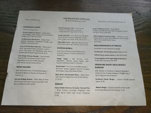 Menu 2 at The Wild Feast Cafe in Rockville Centre