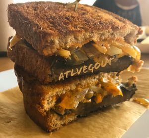 portobello patty melt  at Trend Urban Cafe in Stone Mountain