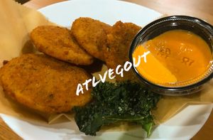 Fried green tomatoes  at Trend Urban Cafe in Stone Mountain