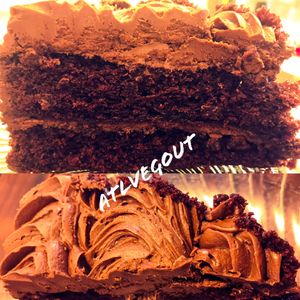 Chocolate cake  at Trend Urban Cafe in Stone Mountain