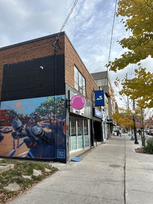 The outside   at Odd Burger in Toronto