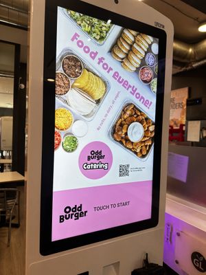 Love to order at a machine with all options   at Odd Burger in Toronto