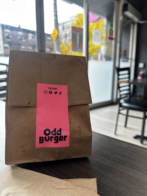   at Odd Burger in Toronto