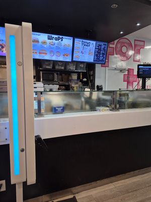 Inside at Odd Burger in Toronto