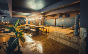 The main room interior at VANA in Karo