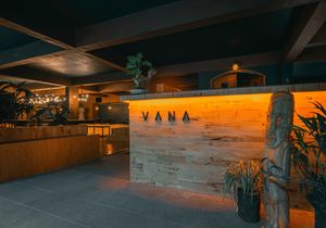 The service counter at VANA in Karo