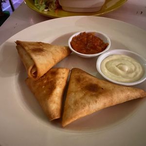 Samosas   at Plant Cafe in Cape Town