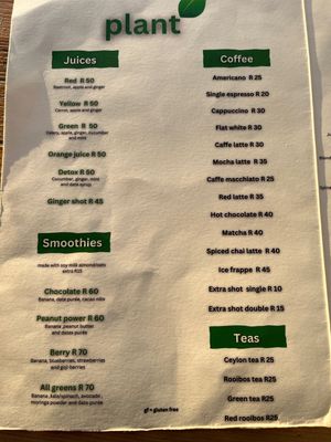   at Plant Cafe in Cape Town