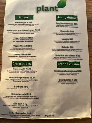   at Plant Cafe in Cape Town